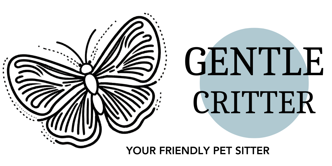 gentle critter logo with butterfly